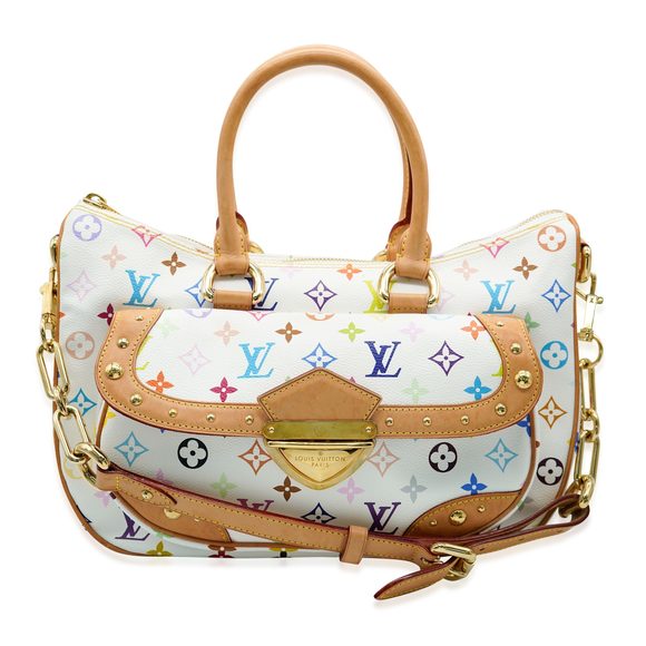 Louis Vuitton Handbags - Louis Vuitton x Takashi Murakami White Monogram Multicolore Canvas Rita